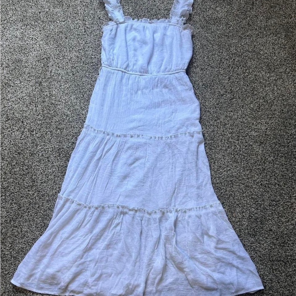 White long flowy dress